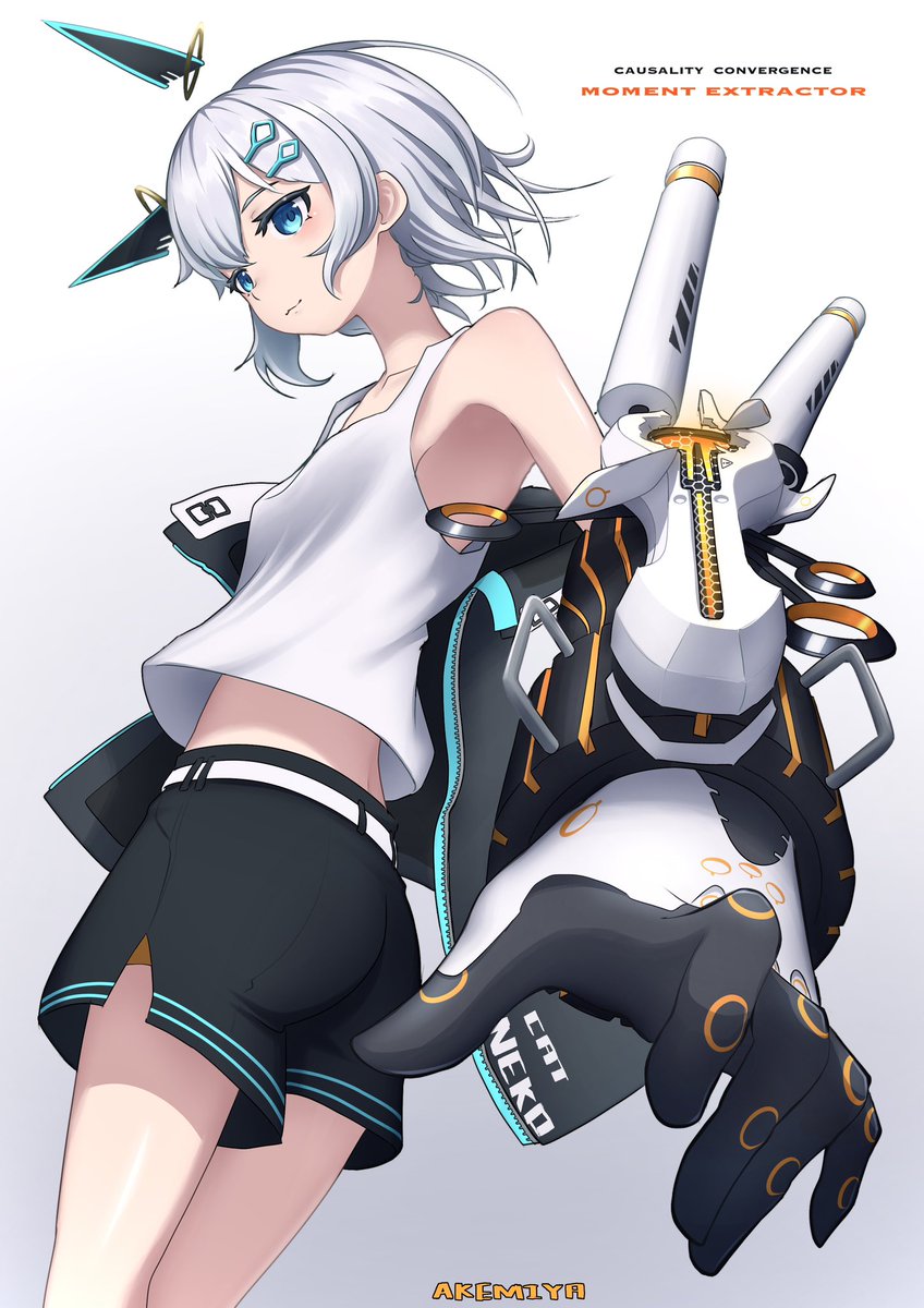 「#イラスト #オリジナル[因果率改変]時空操腕モーメントエキストラクター 」|緋宮 源磨のイラスト