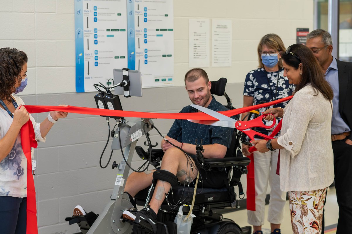 OttawaHospital's tweet photo. Generosity changes lives! After learning about Stephane Okenge, a teen who was paralyzed after a car crash, Nav and Mona Aggarwal donated a #RT300 FES bike to our Rehab Centre to help patients like Stephane recover. Meet him in this @ctvottawa story: https://t.co/0m8L73UbKa https://t.co/pAigc92w9d