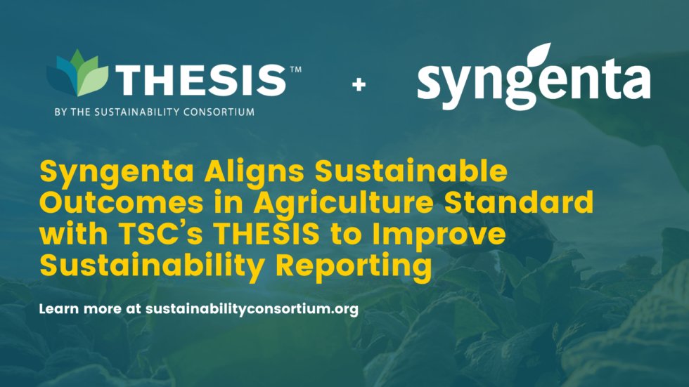 TSC_News's tweet photo. @Syngenta, a member of (TSC), announces alignment of their Sustainable Outcomes in Agriculture (SOA) standard with TSC’s THESIS, or The Sustainability Insight System, for a turn-key sustainability solution designed specifically for growers.
https://t.co/oEqEvW9TIQ https://t.co/7wqiyL0Kvp