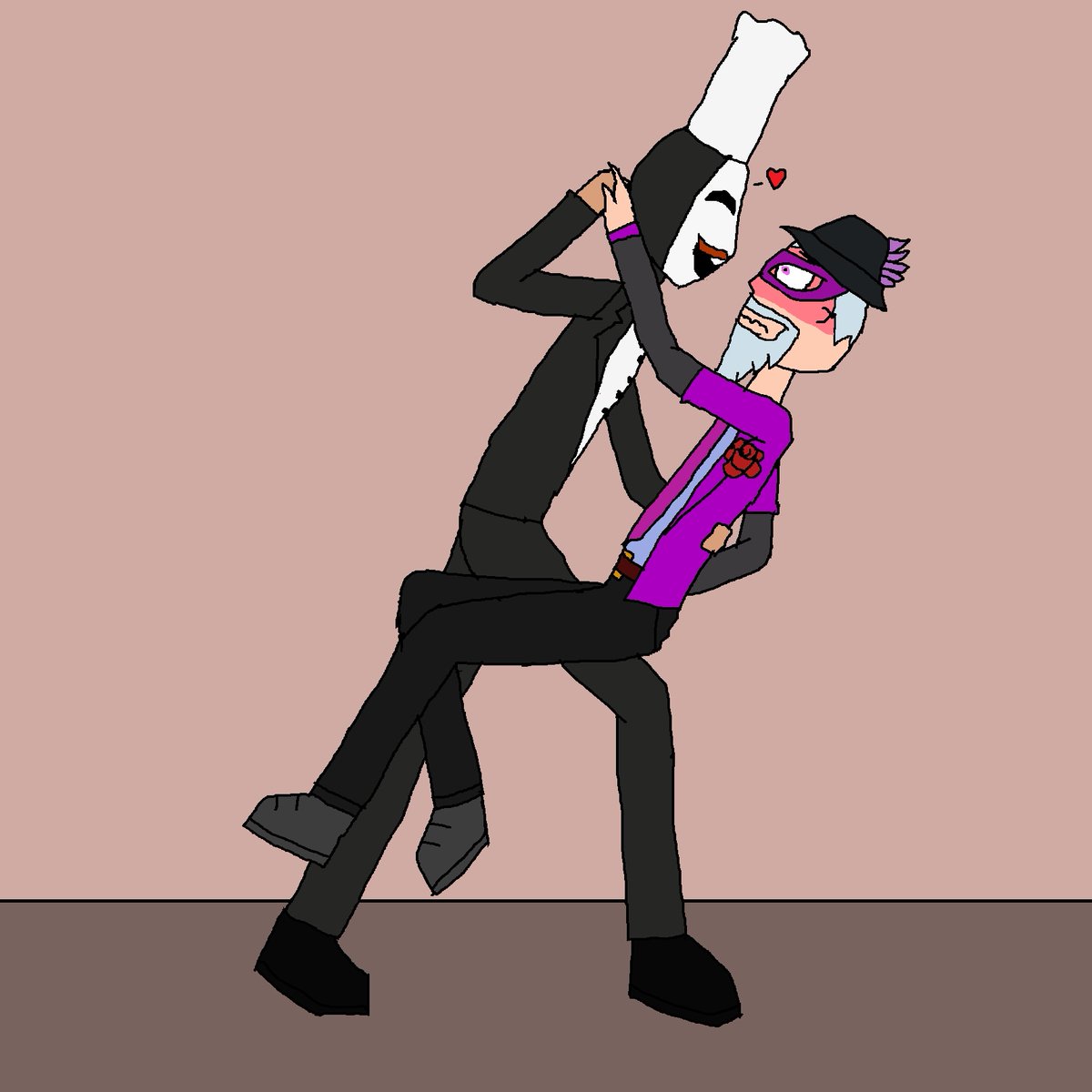 FoxsFlowers1's tweet image. Ship art between the pizza boss and Scary Larry 

Idk if i seriously ship this but its cute. 

#breakinfanart #posepractice #breakin2fanart #robloxfanart #breakin #breakin2 #robloxbreakin2 #scarylarry