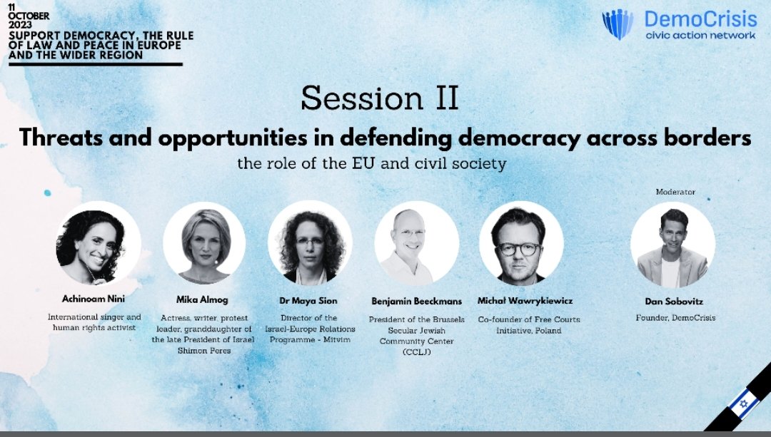 DemoCrisisCAN's tweet photo. We continue with our second Panel: threats and opportunities in defending democracy across borders https://t.co/V92etITTky