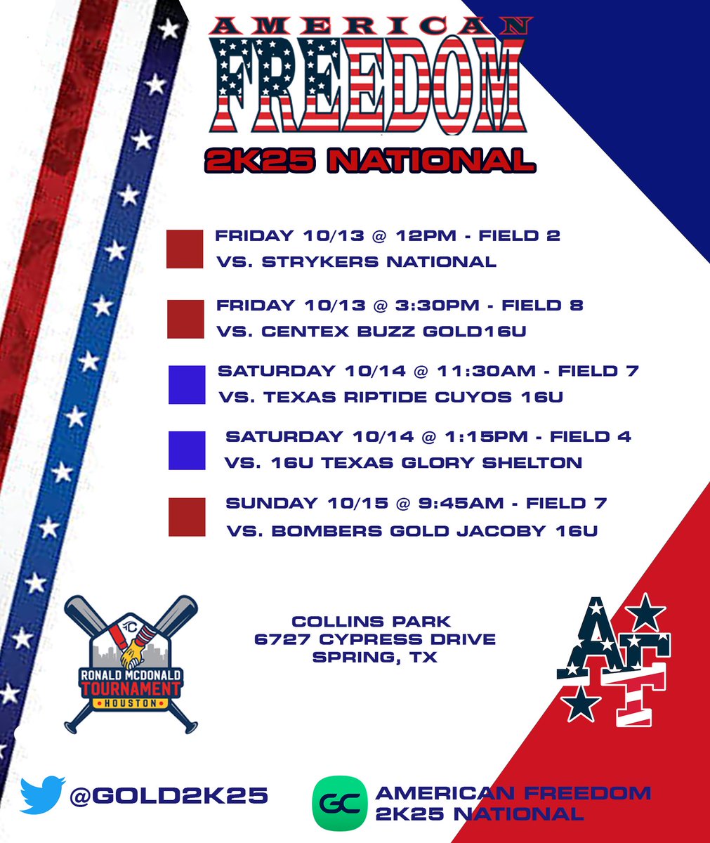 Our group is heading south to compete <a href="/triplecrownspts/">Triple Crown Sports</a> Ronald McDonald event. Great competition meets our great competitors. Let’s go! <a href="/AFSBALL/">American Freedom Softball</a>