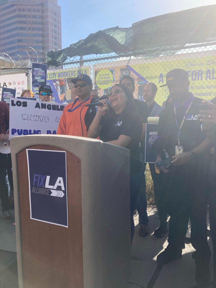 KeepLAHoused's tweet image. Labor and tenants united to demand we invest in social housing, strengthen tenant protections AND support city workers. #FixLA #LACityForAll