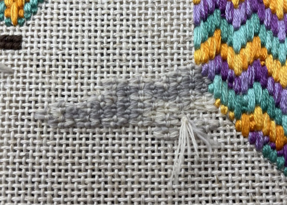 #embroidered clouds for a cloudy day

#countedwork #RSN #stitching #needlepoint #rsncertificate #canvasstitching