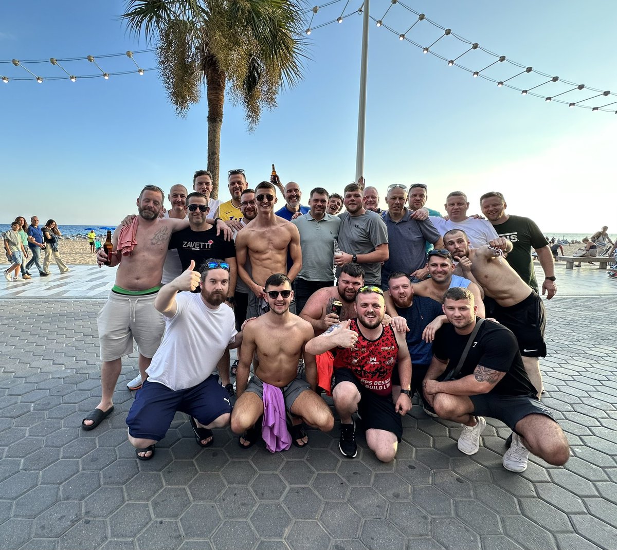 Awesome first day taking the boys out for our annual trip to Benidorm 😎 what a team 🙌