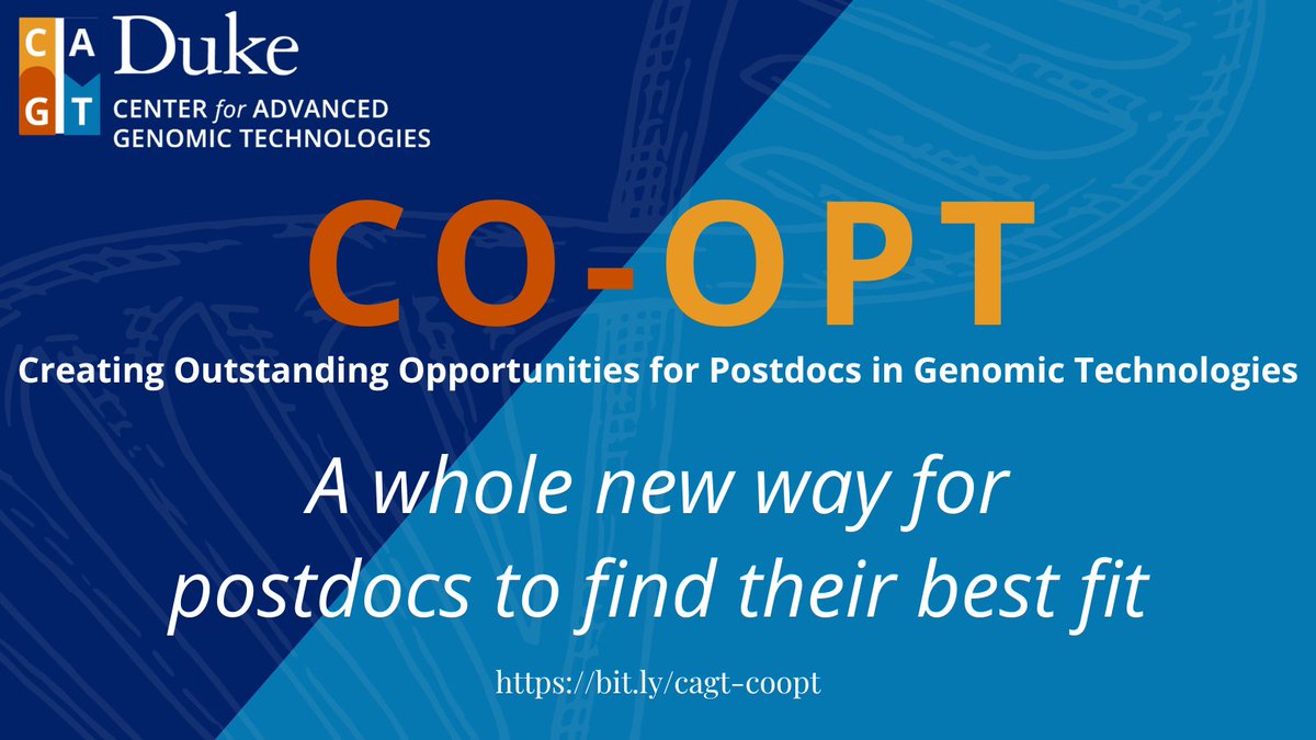 CO-OPT offers a fresh approach for prospective postdocs to find their ideal research home. Get ready for an immersive experience that could shape your scientific journey. Apply now! bit.ly/cagt-coopt