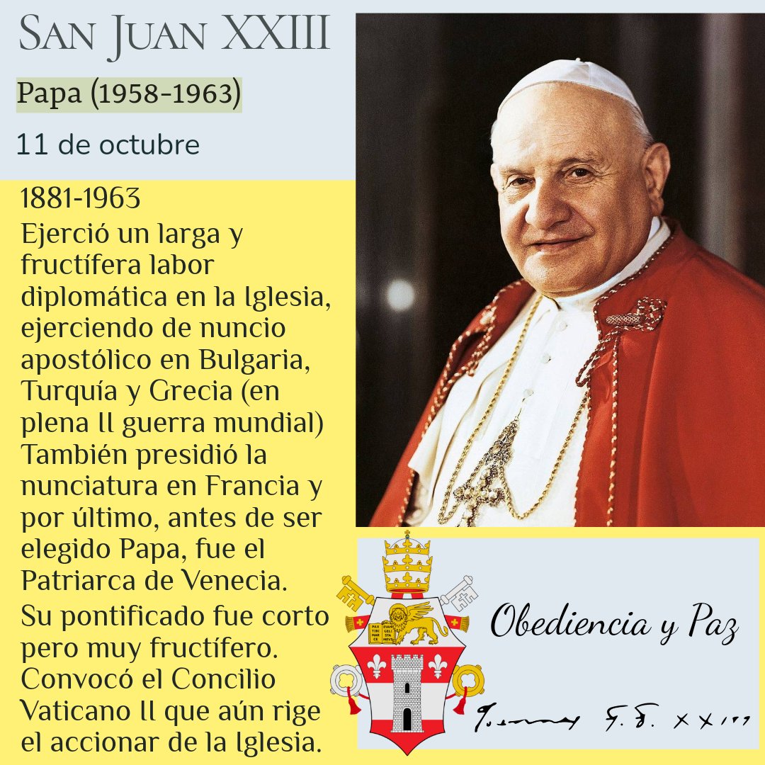 Ruega por nosotros santo Papa bueno, #SanJuanXXIII