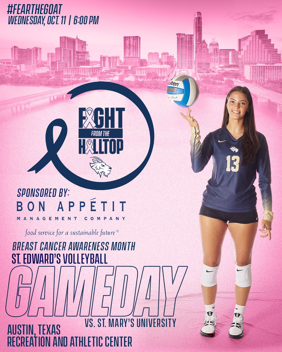 St. Edward's Hilltoppers (@seuathletics) on Twitter photo #GAMEDAY | <a href="/SEUVball/">St. Edward's Volleyball</a>
๐ St. Mary's
๐ FREE Fight from the Hilltop shirts to first 75 fans
๐ Austin, Texas
๐๏ธ RAC
๐บ tinyurl.com/6nmyrp6a
๐ tinyurl.com/3dxp2ftp #GAMEDAY | <a href="/SEUVball/">St. Edward's Volleyball</a>
๐ St. Mary's
๐ FREE Fight from the Hilltop shirts to first 75 fans
๐ Austin, Texas
๐๏ธ RAC
๐บ tinyurl.com/6nmyrp6a
๐ tinyurl.com/3dxp2ftp