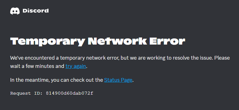 hashtagkaran's tweet photo. anyone who's facing the same ?
#Discord #discorddown https://t.co/tdPblkCj7F