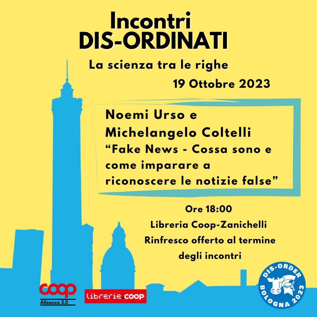 <a href="/librerieCoop/">Librerie.coop</a> @NoiDiMinerva <a href="/feltrinellied/">Feltrinelli Editore</a> Giovedì 19 ottobre Michelangelo Coltelli e Noemi Urso presentano "Fake news. Cosa sono e come imparare a riconoscere le notizie false", edito da <a href="/Cesati_Editore/">Franco Cesati Ed.</a> 

Dalle 18 alle <a href="/librerieCoop/">Librerie.coop</a> di piazza galvani a Bologna

@NoiDiMinerva <a href="/noemi_butac/">Noemi Urso</a>