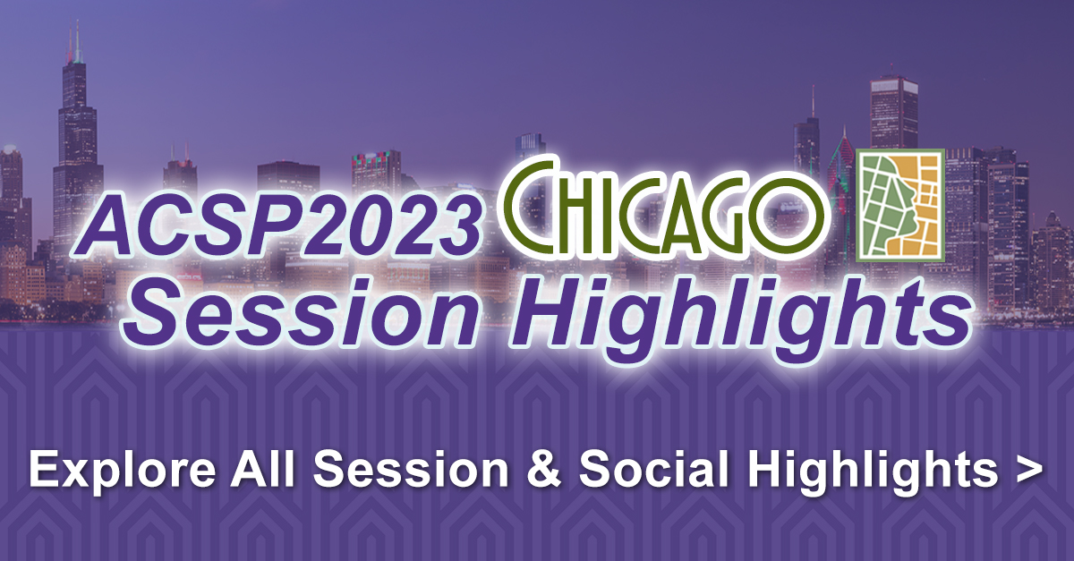 Don't miss these great professional development sessions at ACSP2023 in Chicago! Emerging Trends &amp; Upskilling Needs + AICP in the Classroom? See the app for all sessions &amp; get ready to upskill yourself to success! <a href="/APA_Planning/">American Planning Association</a> #ACSP2023