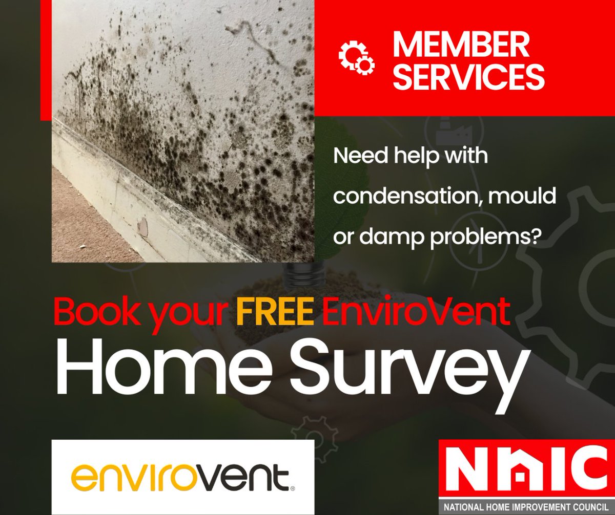 TheNHIC's tweet image. Need help with condensation, mould or damp problems?

Arrange a FREE Home Survey now from NHIC member @envirovent 👇

mtr.cool/nrnvhogyzs

#DampProblems #MouldIssues #HomeSurvey #HomeImprovement #Ventilation #EnviroVent #Condensation #Damp #Mould #Home #FreeHomeSurvey