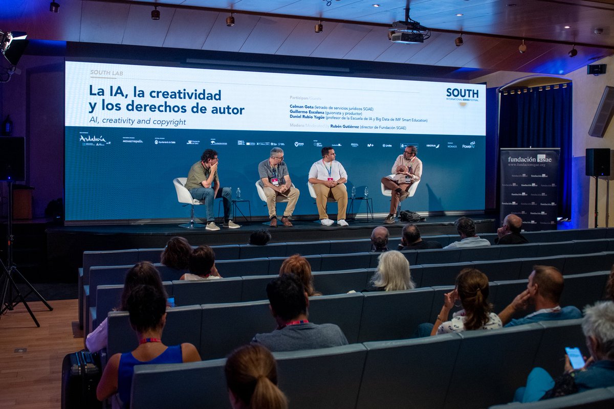 SgaeAudiovisual's tweet image. Hacer conexiones profesionales 🤝, iniciar debates que afectan al trabajo de guionistas y directores 🎥, y propiciar encuentros entre creadores, productores y otros agentes del sector 🗣️. Todo eso nos llevamos de esta jornada del #southseries. ¡Echa un vistazo!
#sgaeescultura