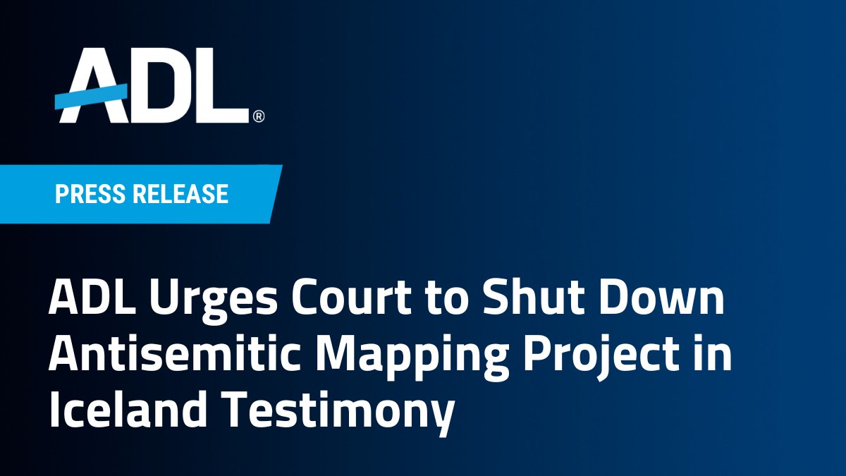 ADL's tweet photo. Today in Reykjavik, Board Member @sharon_nazarian testified on behalf of ADL to urge an Icelandic court to shut down the antisemitic #MappingProject, which is now ramping up its calls in support of Hamas & continues to put Jewish communities in danger: https://t.co/txJF0qYXEz https://t.co/jkUblsgKEW