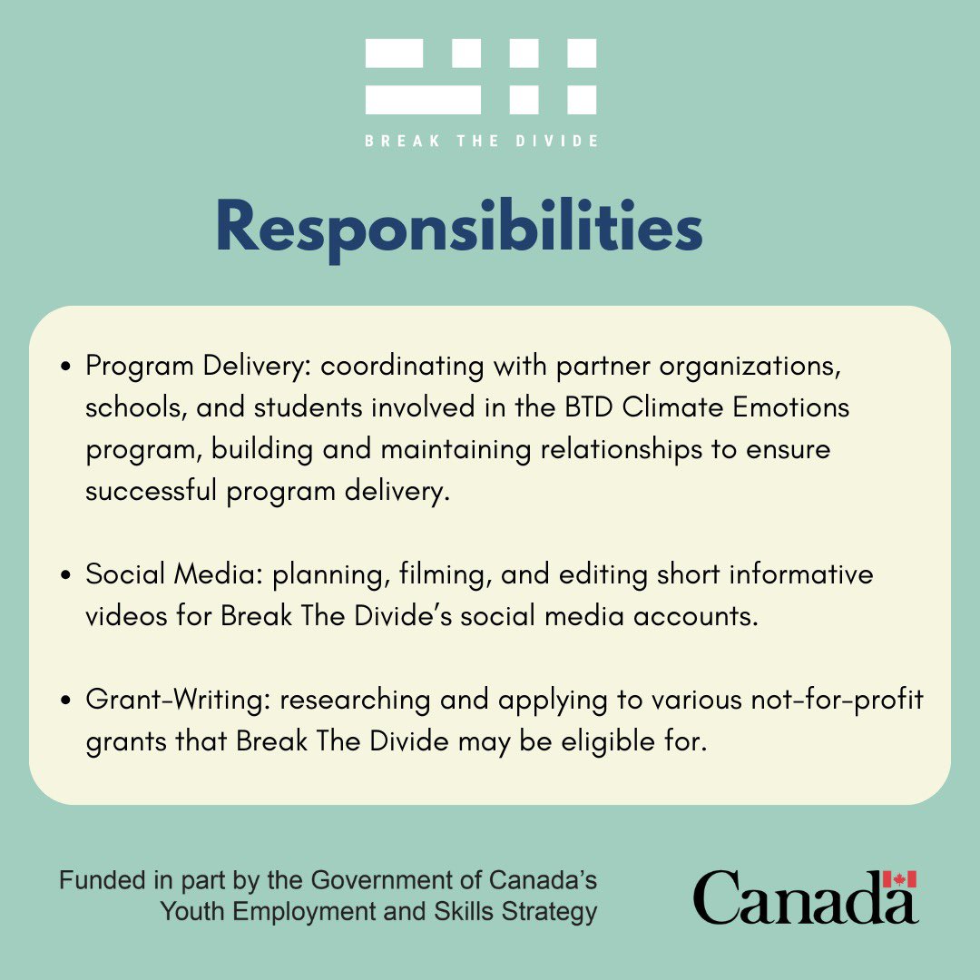 📢 We're hiring! Join our team at Break The Divide as an Administrative Coordinator (paid, full-time contract). 🌐 Apply by October 16th, 11:59 PM EST. For inquiries, contact abhay@breakthedivide.net. 
🔗Apply here: forms.gle/szjbMfTG4HVTvW…  
More details below!
#NowHiring