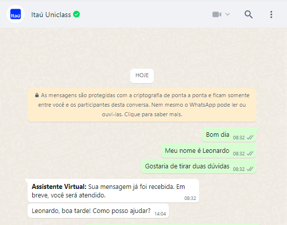 Neymar online HOJE Essa conversa usa criptografia de ponta Olá