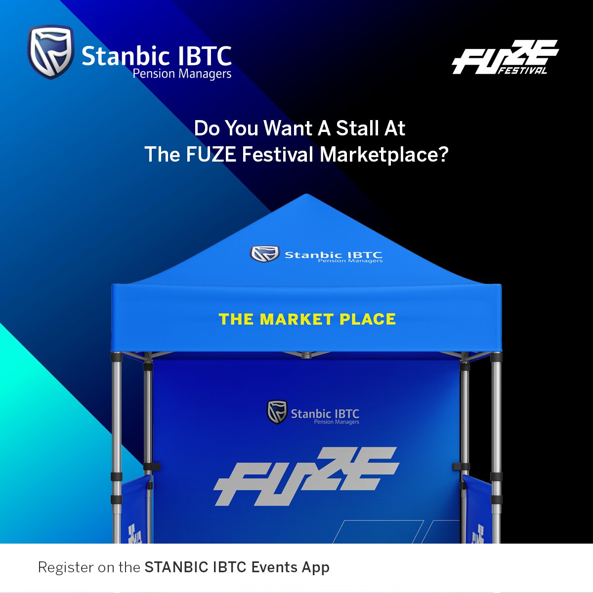 Hey SMEs, it's time to showcase your brand to the world! Seize your spotlight at the Stanbic IBTC FUZE Festival Marketplace. Click bit.ly/GetAStallAtFUZE or download the Stanbic IBTC Events App to register! #FUZE2023