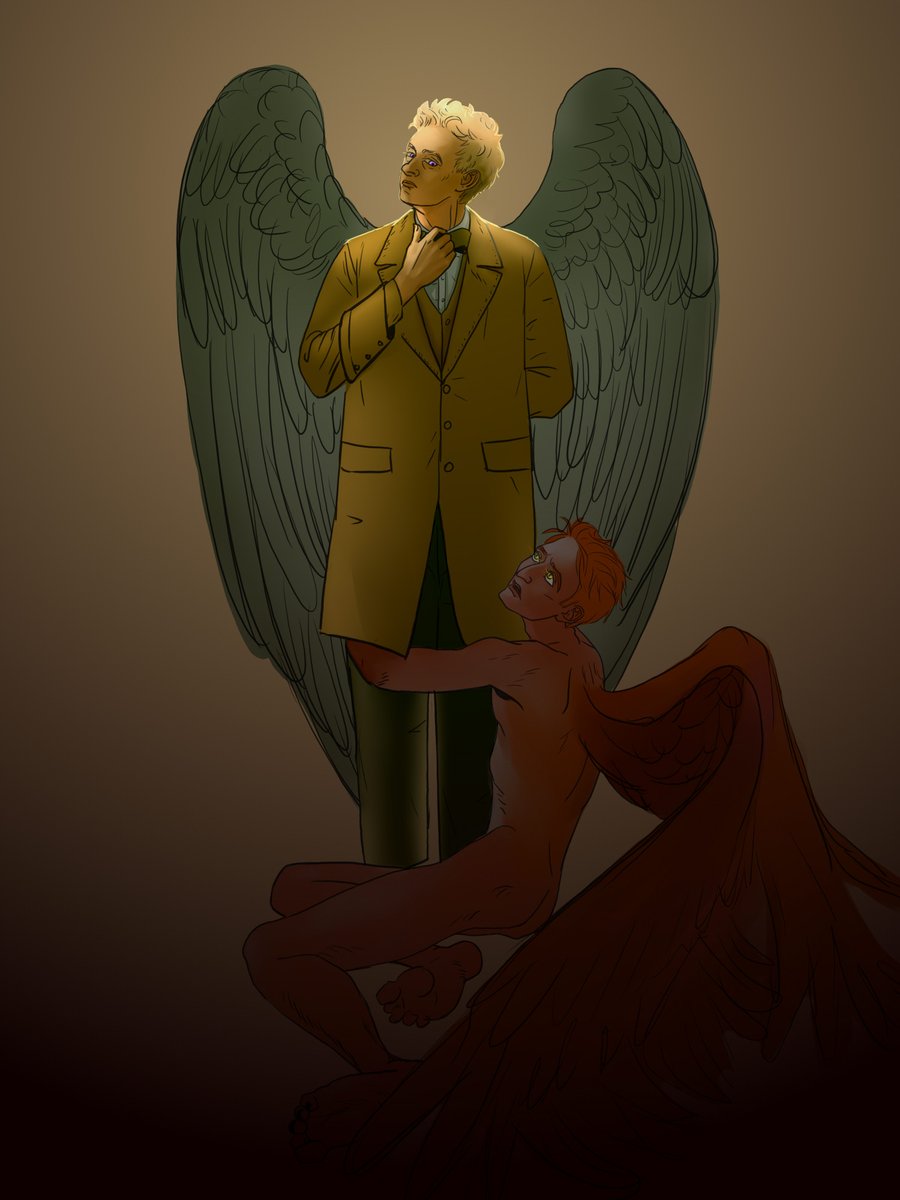 heartbreaking thoughts
#archangelAziraphale #goodomensfanart #aziracrow #GoodOmens2