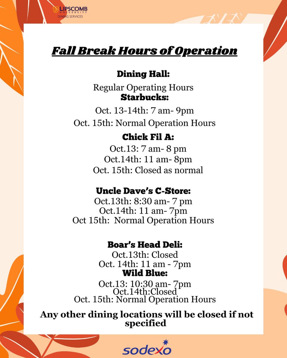 Lipscomb University Dining (@lipscombudining) on Twitter photo 