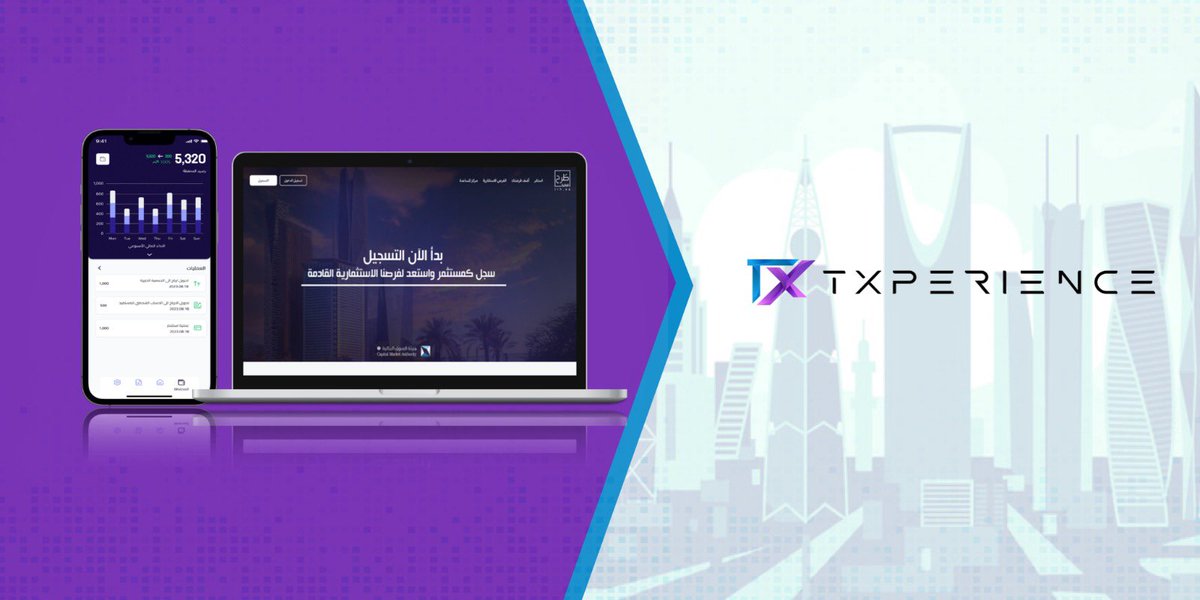 إطلاق شركة الحلول التقنية TXperience (TX) وهي منصة تقدم حلول لبناء و تمكين المؤسسات المالية والشركات الناشئة من بناء منصات التمويل الجماعي.

 و توفر الشركة خدماتها للعديد من فئات التمويل، التمويل الجماعي بالملكية، التمويل الجماعي بالدين، التمويل الجماعي بالصكوك، التمويل الجماعي