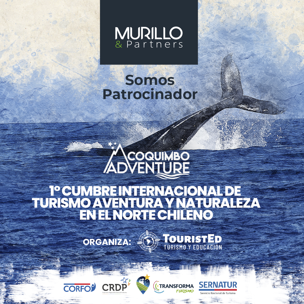 MurilloPartners's tweet photo. 🥳¡Estamos en la Serena!😎
Somos patrocinador del la Cumbre Internacional Coquimbo Adventure 2023.
Desde el sur de Chile apoyamos el fortalecimiento de emprendimientos, empresas y destinos,
en torno al sector del turismo aventura y naturaleza.

#SomosTurismoSostenible https://t.co/duWzbdXw81