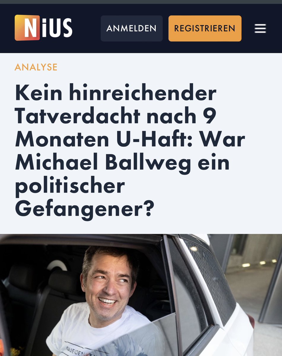 „In Stammheim saß Ballweg in einer Einzelzelle ohne Handy und Internet. Zum zweiten Haftverkündungstermin wurde er dem Richter in Handschellen vorgeführt und am Tisch festgebunden wie ein Mordverdächtiger.

Absolut rechtswidrig, sagen seine Verteidiger. Und wiesen während der