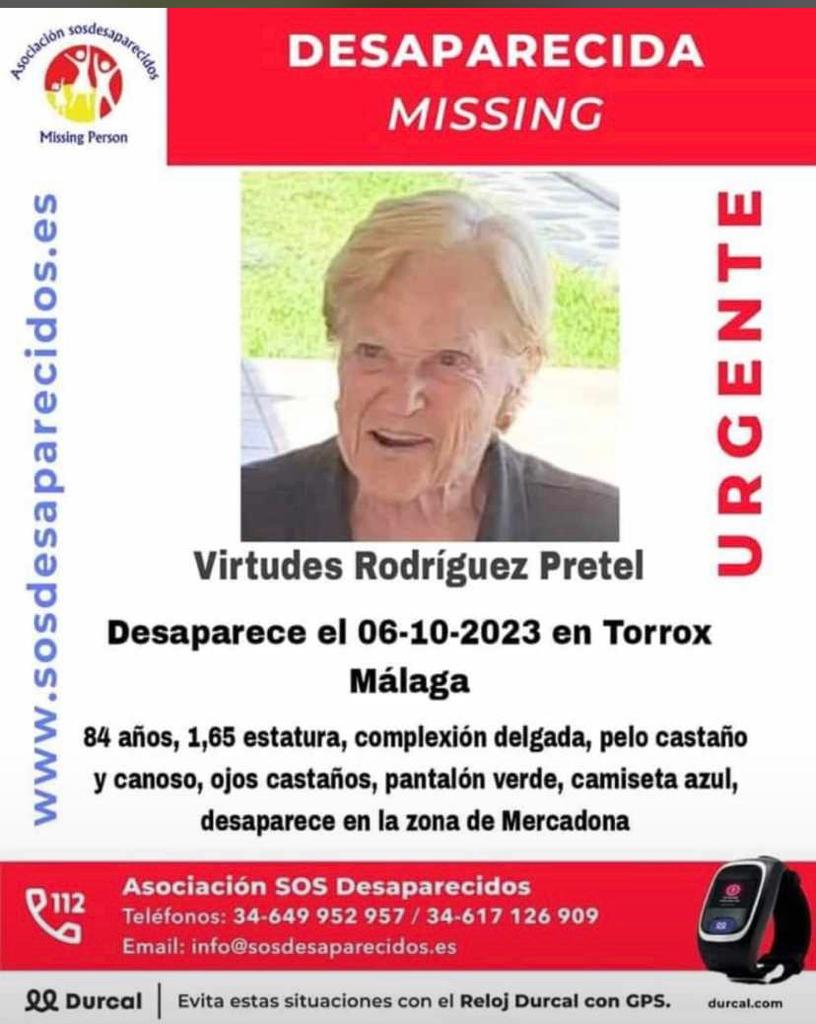 Tancerca_'s tweet image. Es la tía de mi amiga, están desesperados. Por favor compártela. Desapareció en Torrox, Málaga, alguien ha tenido que verla⚘❤