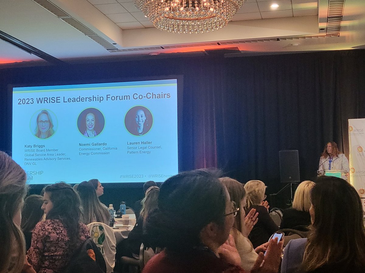 NoemiGallardo's tweet photo. Growing my community of sisters at the @WRISEnergy Leadership Forum! I'm humbled and honored to represent @CalEnergy and serve as Forum co-chair this year, helping reset, recharge and reconnect the #WRISE world. https://t.co/59OTUmrQFy