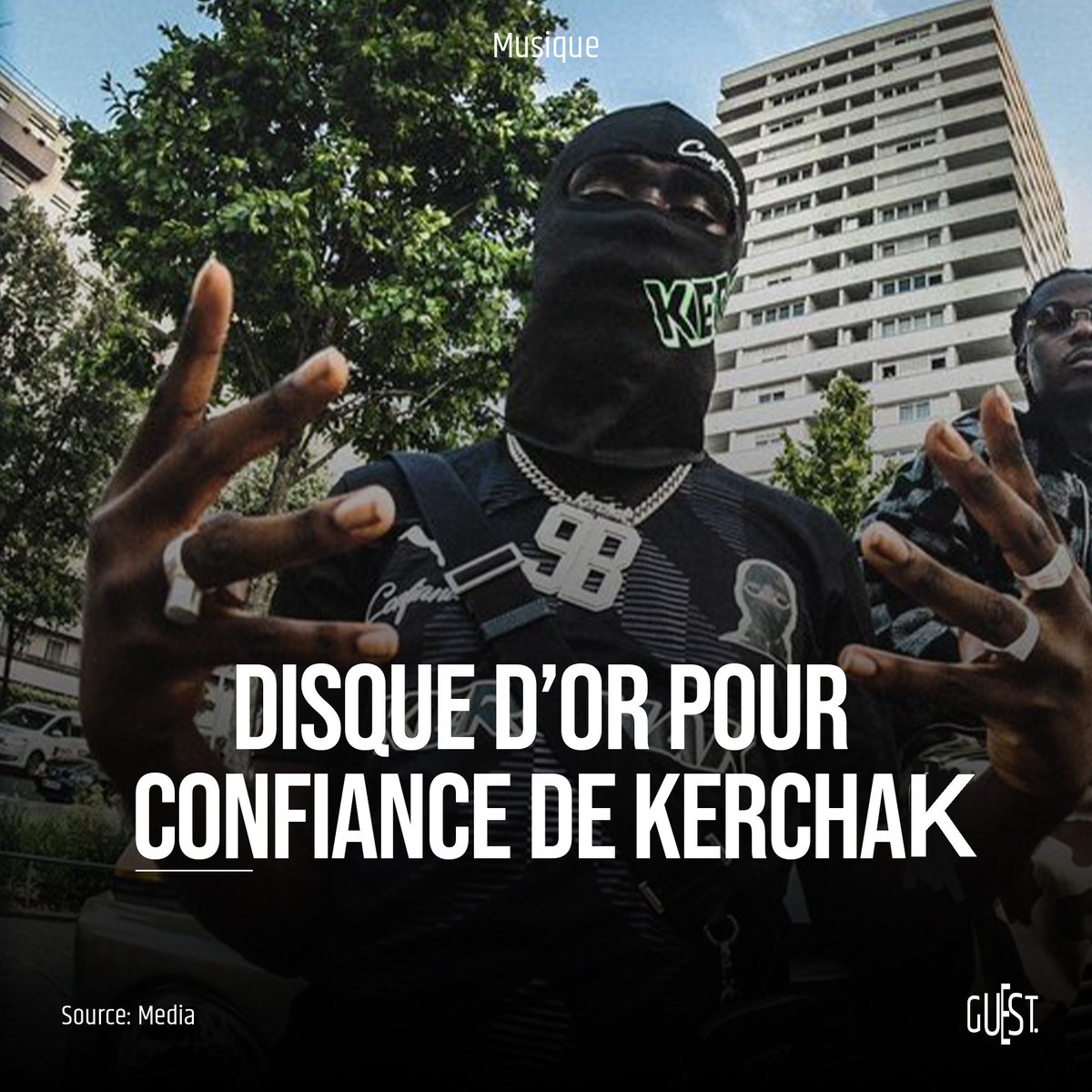 GUESTofficiel's tweet photo. KERCHAK EN OR !!! 

Félicitations à l'artiste qui obtient le Disque d'Or avec son album CONFIANCE 🔥

#GUEST #Kerchak https://t.co/6G7K9WdIOQ