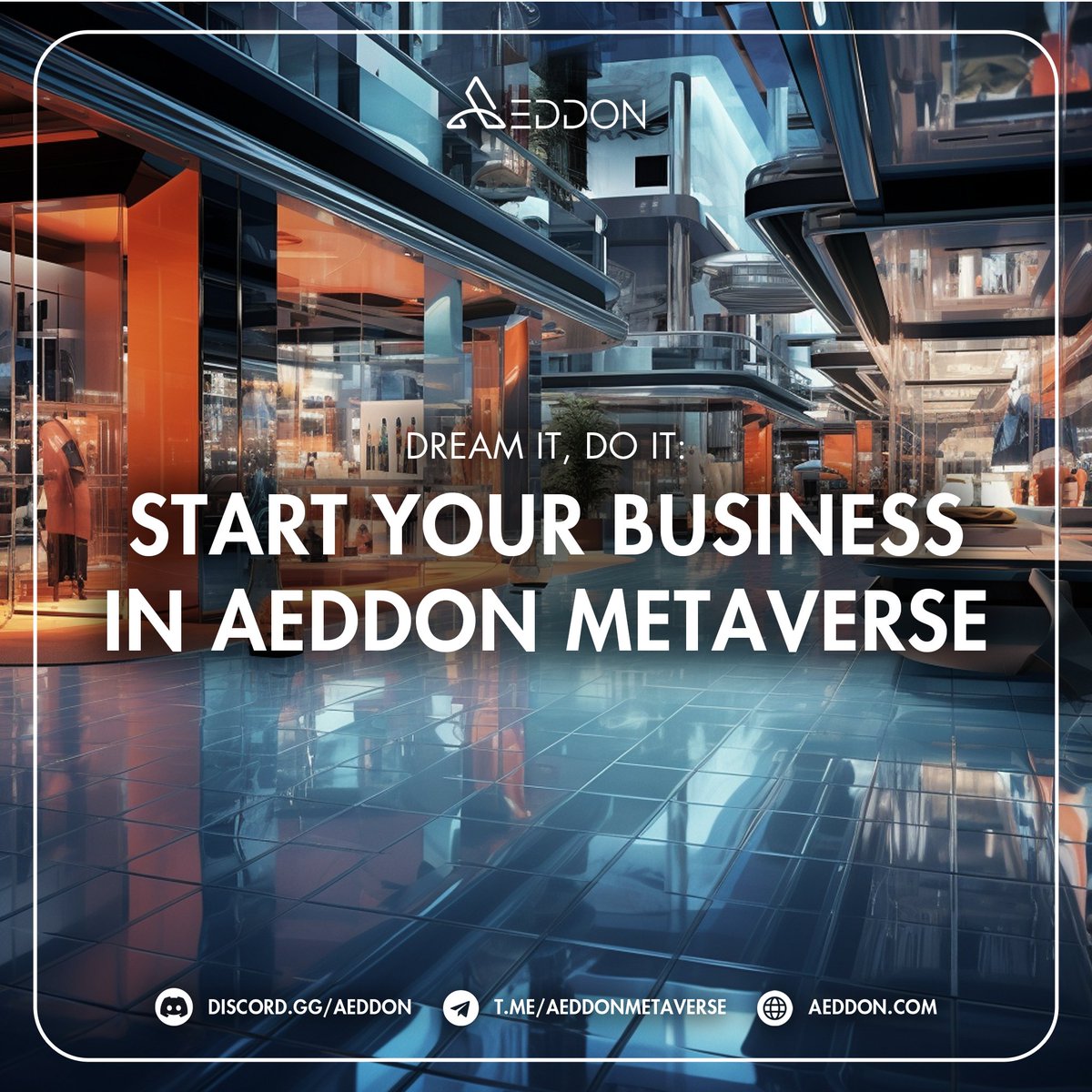 Dreaming of starting your own business?
With Aeddon Metaverse, turn that dream into reality!
🌟 Start your business in our immersive digital world and unleash your entrepreneurial spirit like never before.
🚀 #AeddonMetaverse #VirtualBusiness #DreamBig