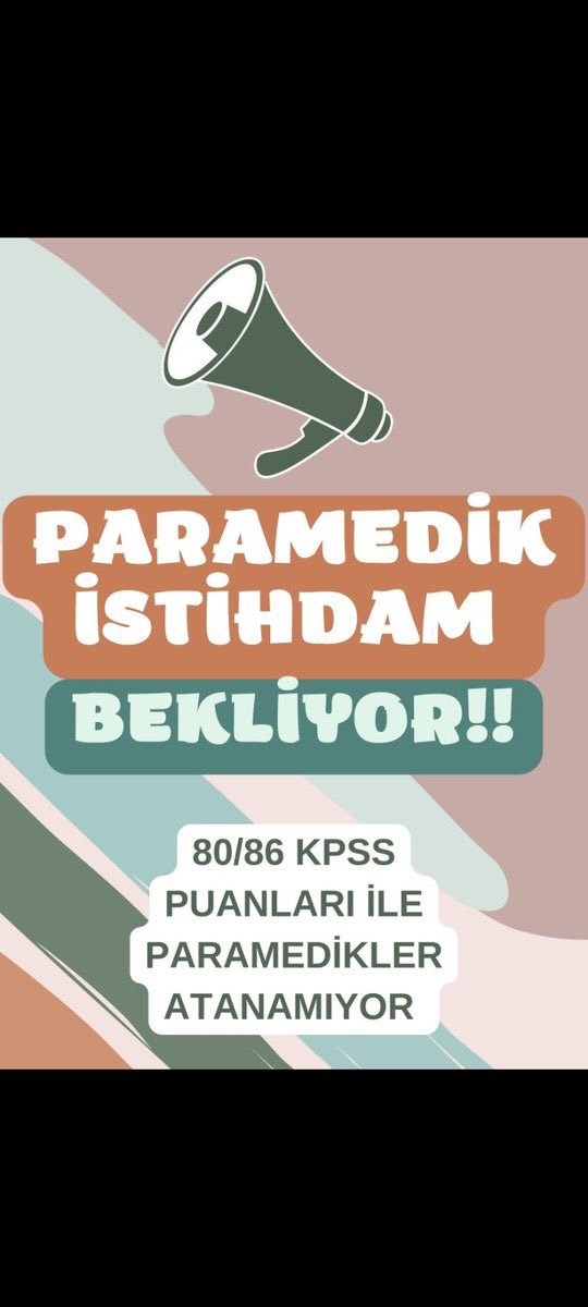 Acillerde çalışma yetkisi bulunan gerekli eğitim ve donanıma sahip PARAMEDİK'ler neden acillere istihdam edilmiyor . Hak edilen alım yapılmalıdır.

 #Paramediklereİstihdam