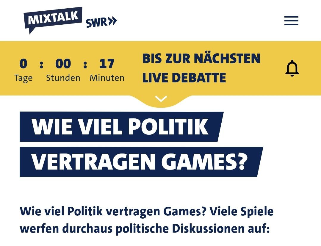 manouatwork's tweet photo. Heute Abend bei der #ARD auf @twitch (!) zum den Zusammenhängen von #Gaming und #Außenpolitik 😇 das Format heißt #MixTalk, und ich bin gespannt, wie #ÖRR und #Twitch zusammenpassen!
Link etc. unter https://t.co/GdXf9nDCSO https://t.co/91XvuFpTfu