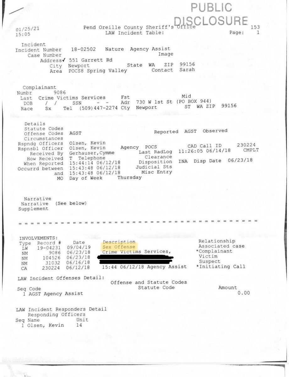 ExaminingMoscow's tweet photo. 3/🧵
More documentation.
Sister #1 is represented in the brief statement, which is a sworn affidavit.
Sister #2 is represented in the next 2 pages, which are from the police report she made.
#ChurchToo
#MoscowToo
#ExamineChristChurch
#ExamineMoscow
#EDWAM https://t.co/7fTl3mk1fh