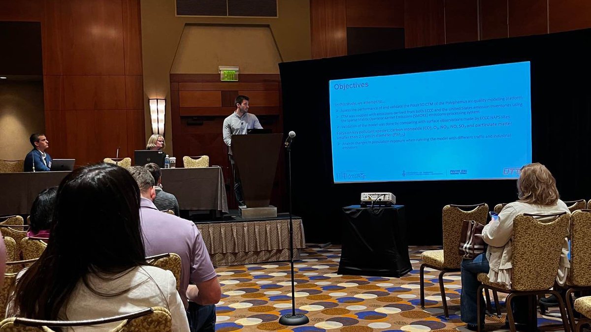 Jad Zalzal, PhD candidate, presents at the US EPA's 2023 International Emissions Inventory Conference in Seattle, WA.  The conference theme was "The Nexus of Climate, Air Quality and Health: Smoke and Other Emissions Challenges"