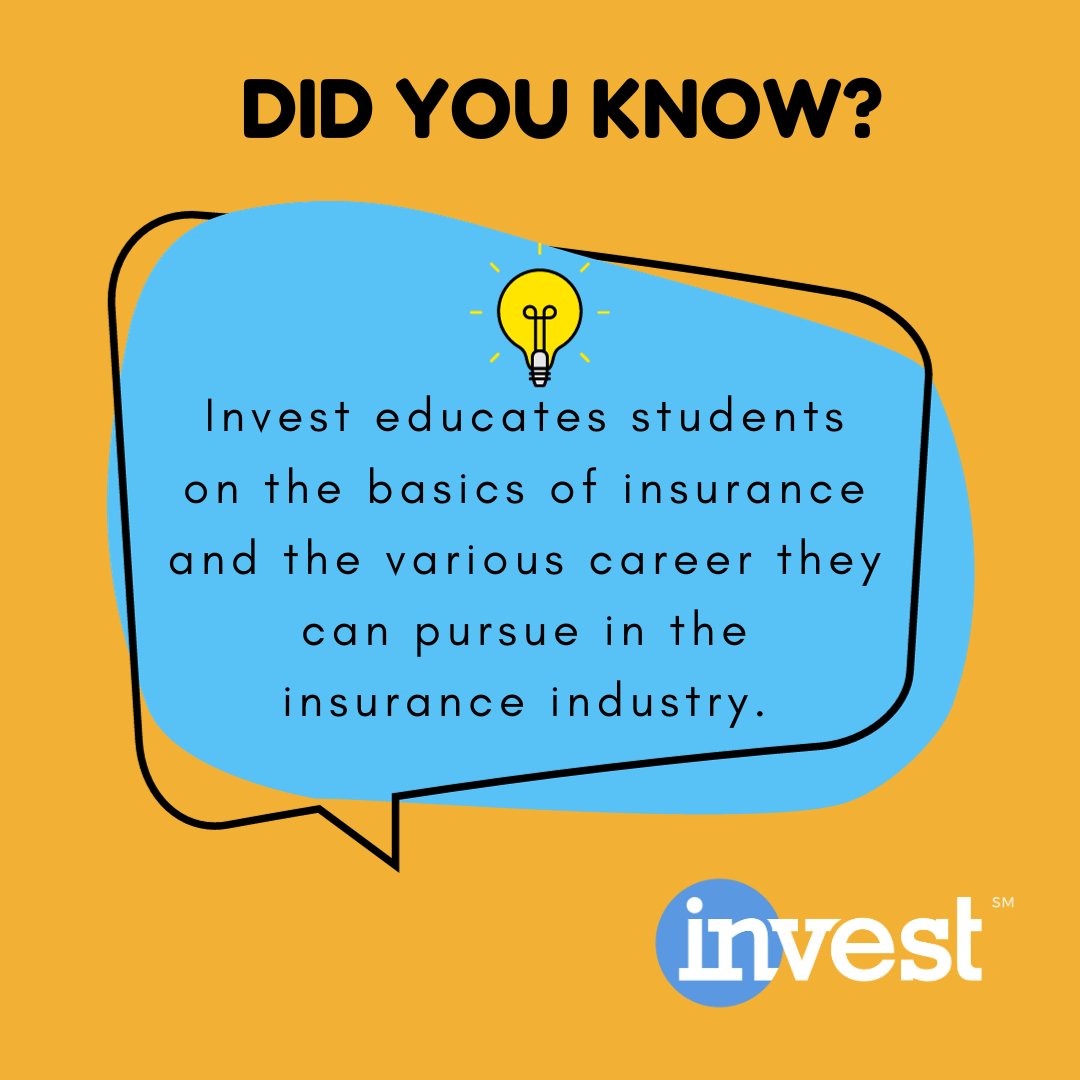 Invest educates individuals on insurance, financial literacy and risk management, while encouraging the pursuit of insurance careers with independent agencies. #InsuringOurFuture #NationalInvestProgram