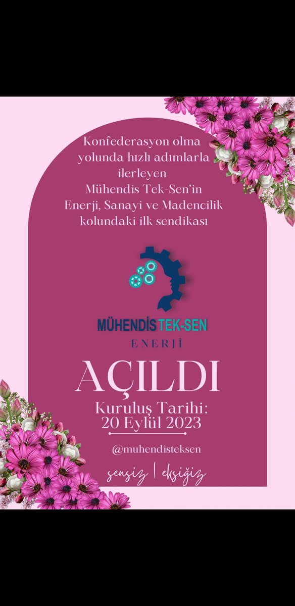 Büyük bir özveriyle kurulan sendikamıza tüm desteğimizi gösterelim. #MuhendisTekSen