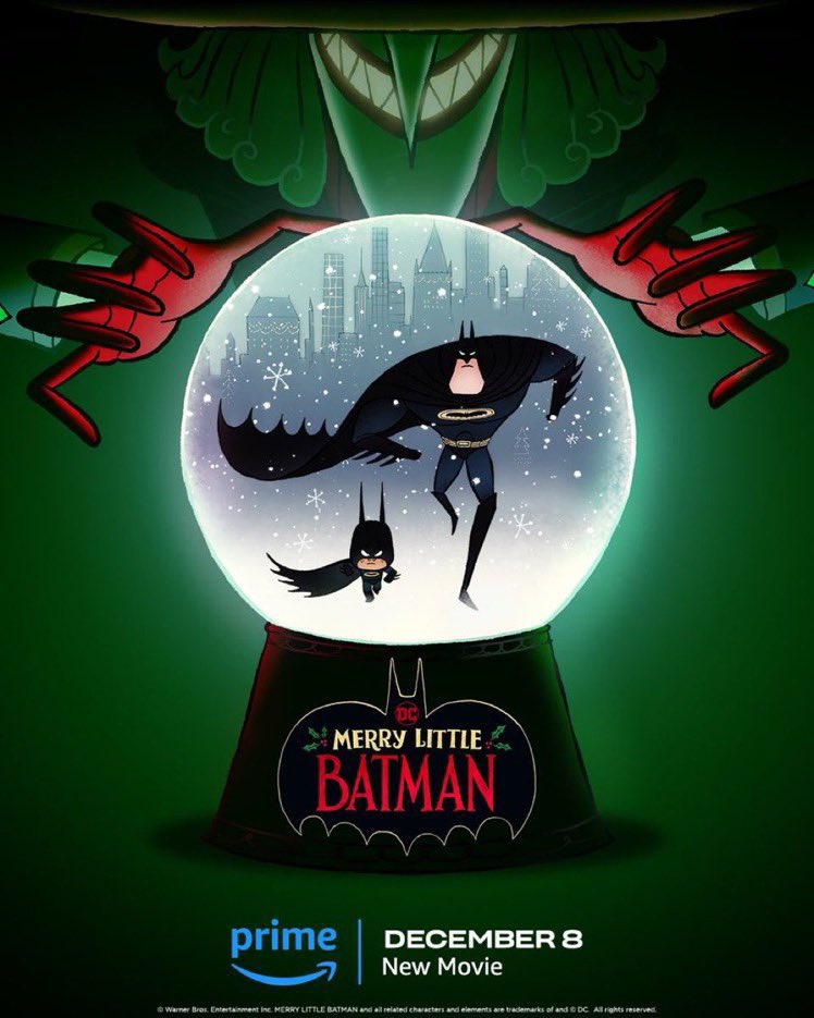 Primeiro poster pra ‘MERRY LITTLE BATMAN’ é revelado. 

Animação chega dia 8 de dezembro no <a href="/PrimeVideo/">Prime Video</a>.