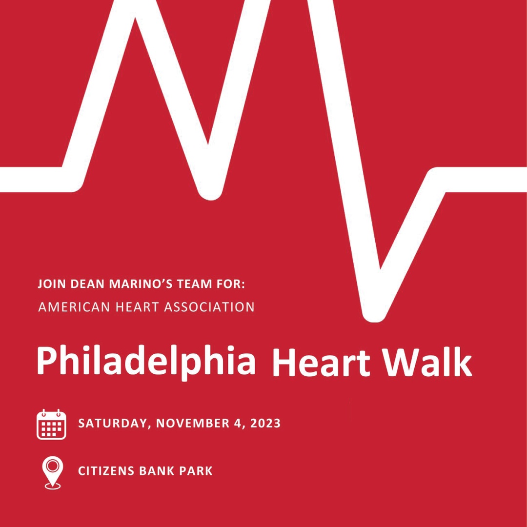 Dean Marino and Maggie 🐾 are participating in and leading a JCN team to support the American Heart Association!

You can participate in several ways: 
• Join JCN to walk with our team 
• Donate to support the JCN team

Click link to participate:
bit.ly/48YOJrA