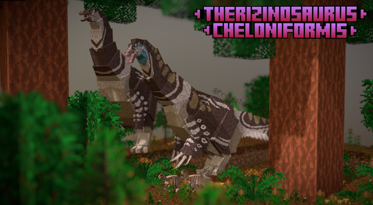 Reintroducing the Therizinosaurus!
The "Scythe Lizard" of Nemegt Formation
Let's give a warm welcome to this fluff ball 🩵🩵🩵
#Minecraft #Blockbench #dinosaurs 
We're still looking for people willing to animate/code in the mods animals