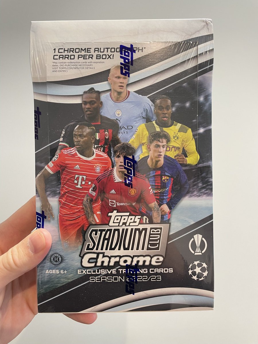 Breaking now : 3 More Spots Available 

1 x Topps Stadium Club Chrome Hobby

Dortmund £12
Liverpool £12
Inter Milan £10

 whatnot.com/s/sZuIDXVD