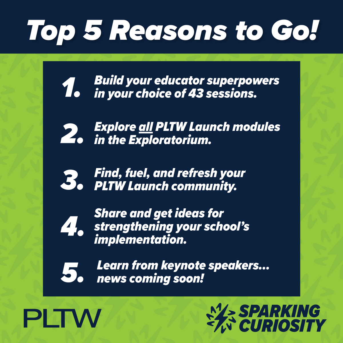 All PLTW Launch teachers and administrators—get the details and register today for this conference designed specifically for you! bit.ly/3PVmP6W