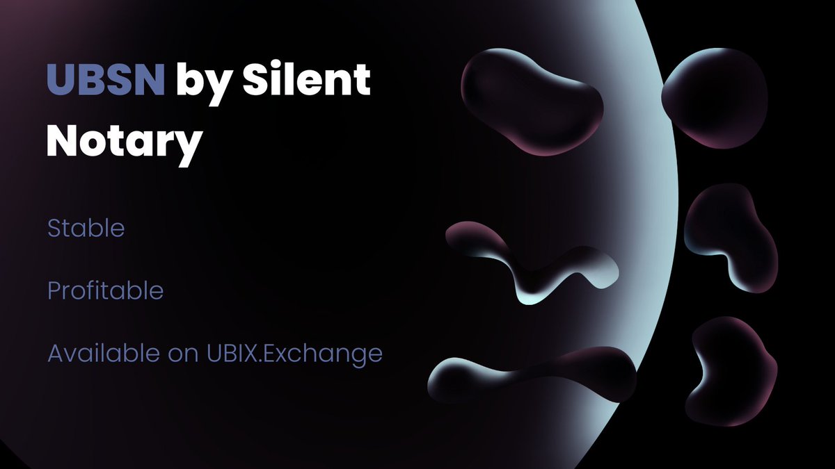 SilentNotary (UBIX.Network) tweet media