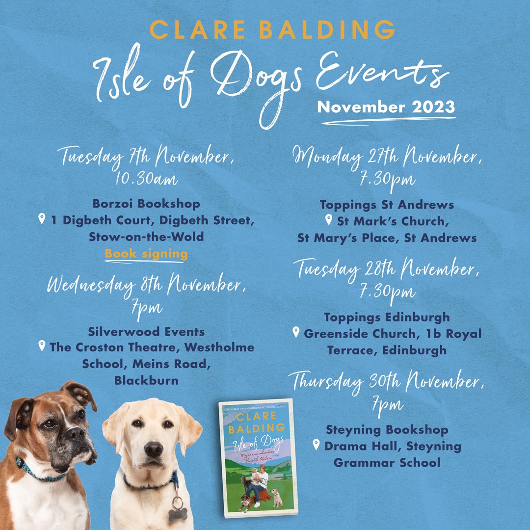 My new book Isle of Dogs is out tomorrow (see link in bio to order). If you want a personalised signed copy, come and see me at one of these events over the next couple of months #IsleofDogs