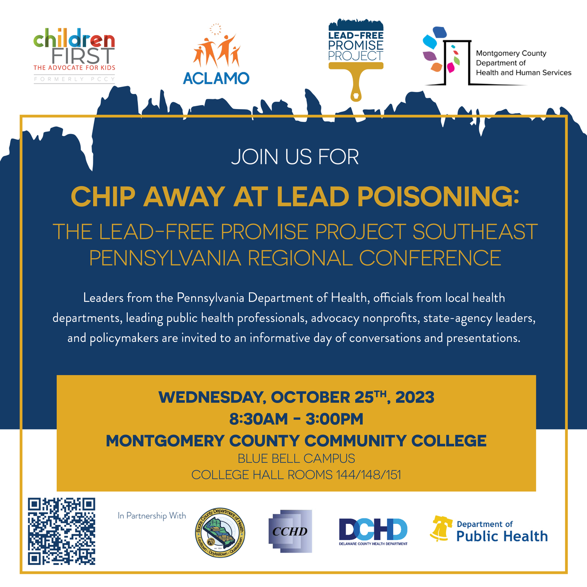PALeadFree's tweet image. TWO WEEKS AWAY! Join the #LeadFreePromiseProject and keynote speakers @RepDonnaBullock and President &amp;amp; CEO of the @HealthyHousing @RuthAnnNorton to learn about best practices to respond to kids with elevated blood lead levels and MORE!

REGISTER HERE: docs.google.com/forms/d/e/1FAI…