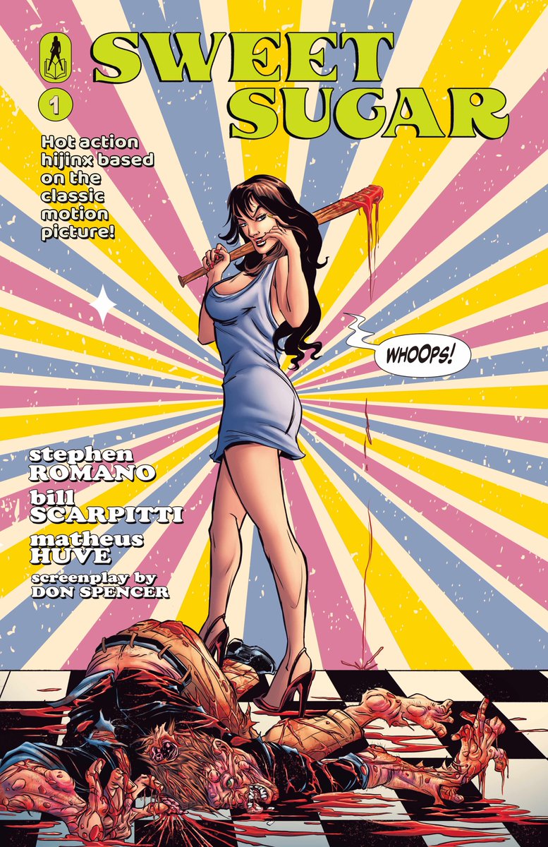 EibonPress's tweet photo. Coming soon!
More sex and violence than you can share a bloody stick at!  Our SWEET SUGAR comic series is based on the insane 1972 cult classic film! More info at https://t.co/KVmRXbOVNI! https://t.co/Oq3KKPG4xV