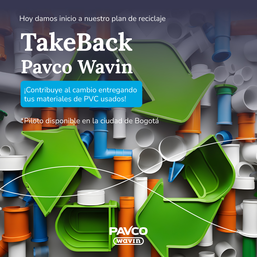 PavcoWavinCo's tweet photo. En Pavco Wavin te invitamos a ser parte del plan de reciclaje TakeBack. Entrega tus tuberías y accesorios de PVC usados y marca la diferencia🌱🌍. 

Hazlo ahora 👉 https://t.co/XxgdFtNA7G 

#Pavco ahora es #PavcoWavin #PlanDeReciclaje #Reciclaje #Sostenibilidad https://t.co/3EicsVSBWT