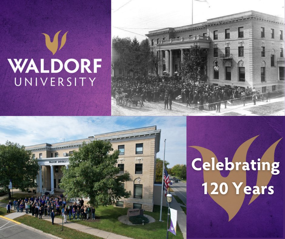 Today is a special day here at Waldorf as we celebrate 120 years of educating and equipping students for lives of fulfillment in the communities where they live and serve. #WaldorfUniversity #FoundersDay