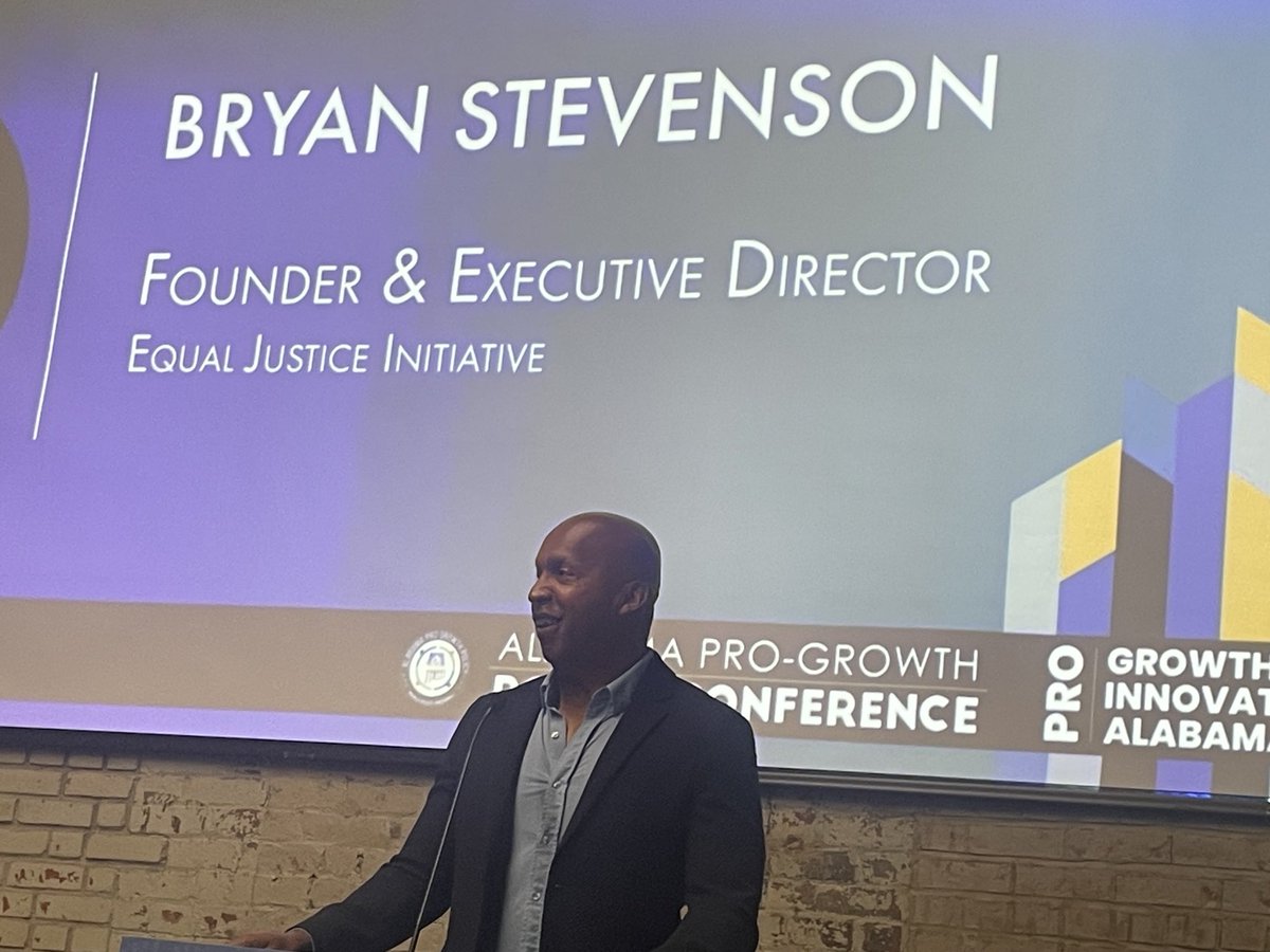 annihall19's tweet photo. Bryan Stevenson " This is a worrisome moment in today's history..
Opening speaker for AL Pro-Growth Conference https://t.co/uAjoPwNf1x