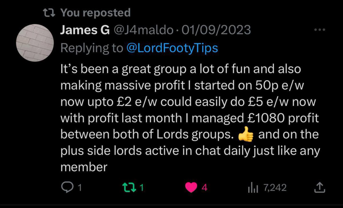 Lord’s Football Tips tweet media