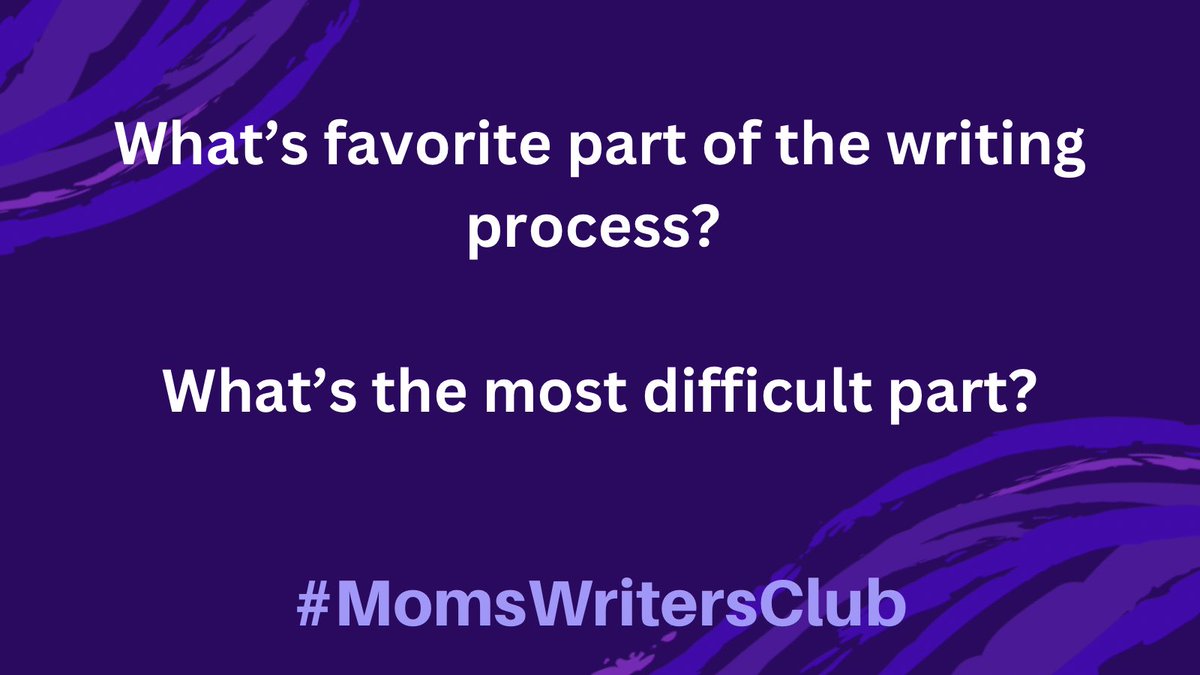 Q2. I ADORE drafting. That part where you're in the creative flow and your character comes alive and it's like magic. For me, editing is difficult--as in, dev edits. Changing big stuff. #MomsWritersClub #WritingCommuinty #AuthorsOfTwitter #writers #writersoftwitter
